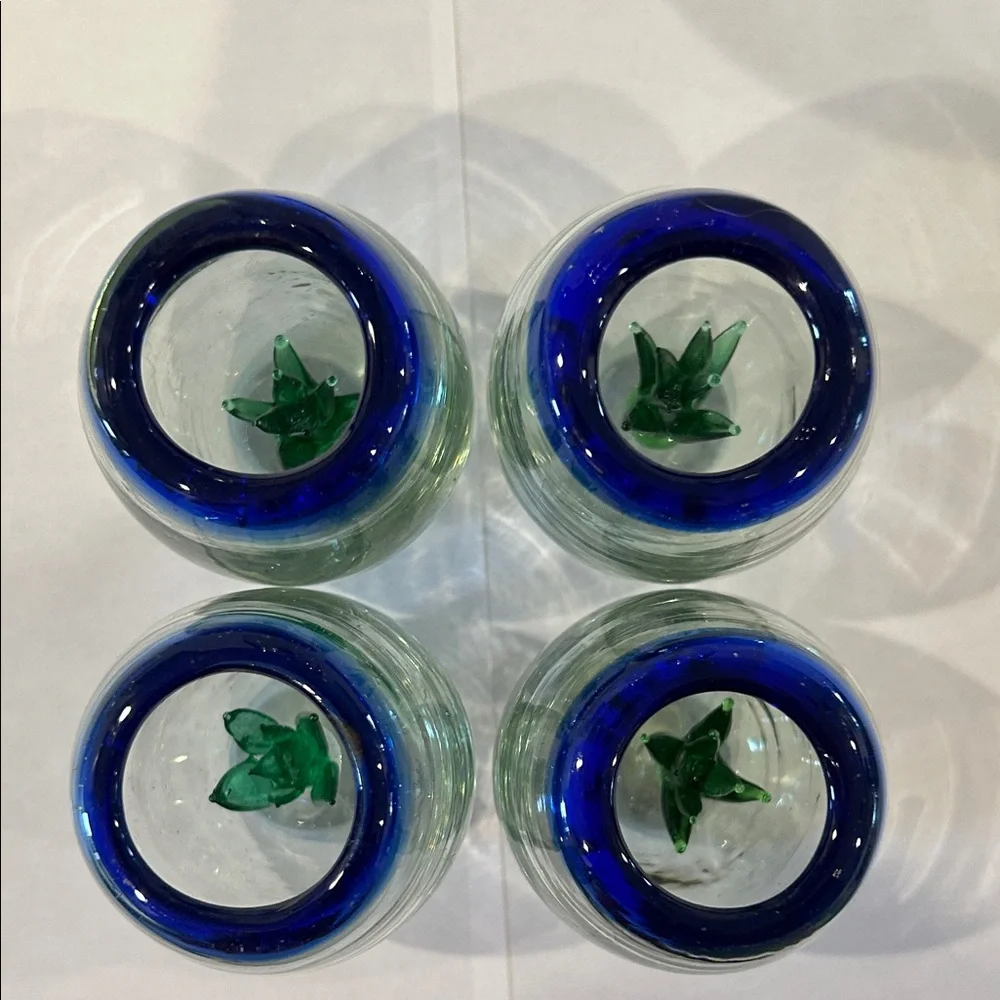 Agave Hand-Blown Glass Decanter and 6 Shot Glasses - Picture 13 of 16